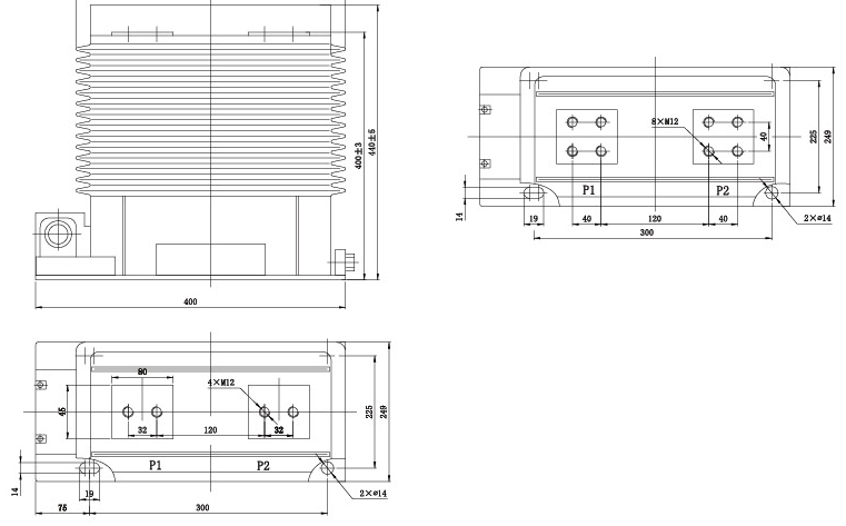 35kV Post-Type Cast Resin Current Transformer (LZZBJ9-35) angle view