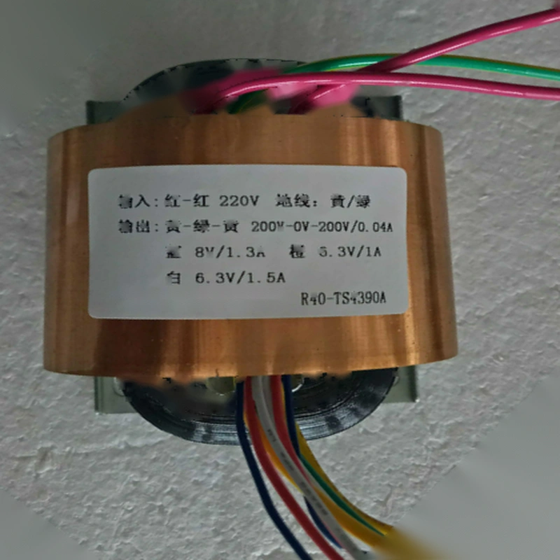 R40-TS4390A 40VA Tube Preamp R-Core Transformer Real Product Photo with OFC Copper Shield